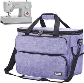 img 4 attached to Sew in Style with the HOMEST Universal Sewing Machine Carrying Case - Purple