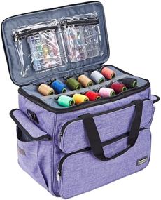 img 2 attached to Sew in Style with the HOMEST Universal Sewing Machine Carrying Case - Purple