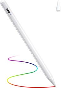 img 4 attached to 🖊️ DTTO Stylus Pen with Palm Rejection for iPad - Compatible with Apple iPad Mini 6th/5th Gen, iPad 6/7/8th Gen, Pro 11/12.9 Inch, iPad Air 4th/3rd Gen - Ideal for Drawing and Writing - White