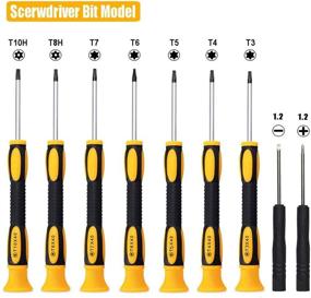 img 3 attached to Набор отверток Torx 15 в 1 с включением устройств T3, T4, T5, T6, T8, T10, отвертки безопасности Torx, ESD пинцеты и магнитные отвертки, точный ремонтный комплект для Xbox, iPhone, PS4, MacBook, часов, электроники