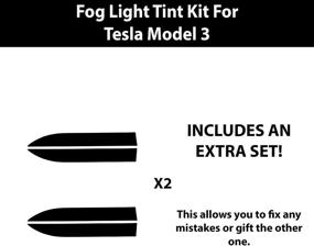 img 3 attached to 🚦 Bogar Tech Designs Tesla Model 3 Fog Light Tint Kit - Yellow, Compatible and Fits Perfectly!