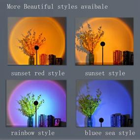 img 3 attached to Enhance Your Atmosphere with the Sunset Lamp: 180 Degree Rotation, Remote Color Adjustment, Ideal for Home Decor, Photography, and More!