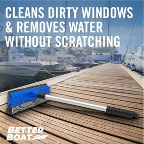 img 1 attached to 🧽 Ultimate Marine Squeegee: Windshield Cleaning Tool with Sponge for Boat and Car Windows