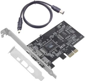 img 4 attached to 🔥 GODSHARK Карта расширения Firewire PCIe 3 порта 1394A: Улучшите подключение настольного ПК с внешним адаптером контроллера IEEE 1394.