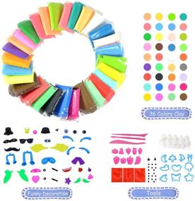 img 3 attached to LEMEOSO 36 Colors Air Dry Clay Modeling Clay Ultra Light Plasticine: Creative Magic Clay Set with Accessories and Tools - Ideal for Kids' DIY Crafts