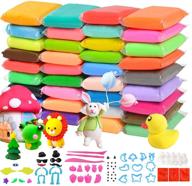 lemeoso 36 colors air dry clay modeling clay ultra light plasticine: creative magic clay set with accessories and tools - ideal for kids' diy crafts logo