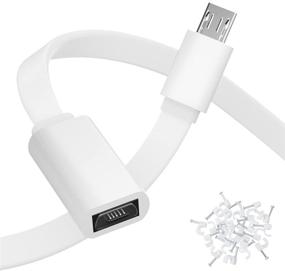 img 4 attached to 🔌 2 Pack 13FT Micro USB Extension Cable: Extend Power for Zmodo, Wyze Cam v3 v2, Yi Camera & More!