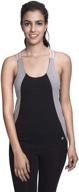 👚 ultra comfort satva super soft organic cotton open back strappy tank top camisole with shelf bra - arhat cami logo