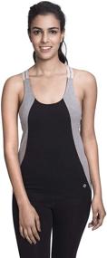 img 4 attached to 👚 Ultra Comfort Satva Super Soft Organic Cotton Open Back Strappy Tank Top Camisole with Shelf Bra - Arhat Cami