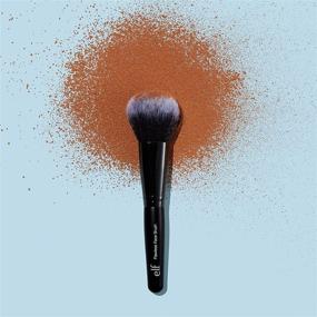 img 2 attached to 🌟 e.l.f. Flawless Face Brush: Vegan Makeup Tool for Effortless Powder, Blush, and Bronzer Application, Perfectly Contours and Defines