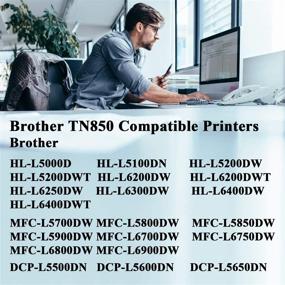 img 3 attached to 🖨️ Galada Compatible Toner Cartridge Replacement - TN850 TN-850 TN820 TN-820 TN-880 for Brother HL-L6200DW HL-L6200DWT MFC-L5850DW MFC-L5900DW L5200DW L5700DW Printer (Black High Yield 2 Pack)