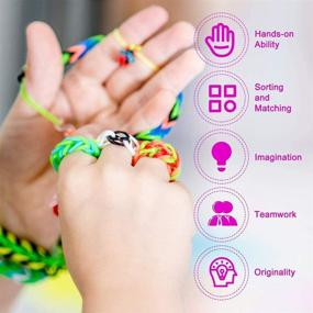 img 1 attached to Ultimate 15000+ Loom Rubber Band Refill Kit: 31 Colors, Bracelet Making for Kids - DIY Craft Gift Set with 13500 Loom Bands, 500 Clips, 15 Charms, 6 Crochet Hooks, 2 Y Looms