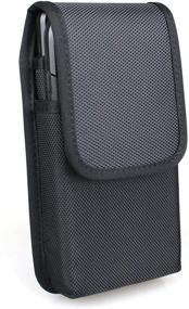 img 4 attached to 📱 Aubaddy Vertical Dual Phone Holster Pouch Case for iPhone 13 Pro Max, 12 Pro Max, 11 Pro Max, Xs Max, 8 Plus, 13, 13 Pro, 12, 12 Pro, 11, 11 Pro, XR, Xs, Samsung Note 20, Note 10+, Galaxy S21+, S20+, S20 FE, A71, A51