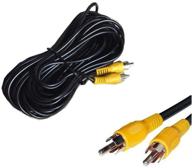 🚚 enhance long truck and bus safety with 30ft 10m av to av rca to rca av reverse rear view parking camera video extension cable logo