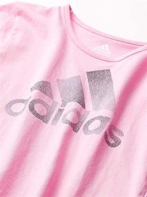 img 1 attached to Футболка adidas для девочек с короткими рукавами и круглым вырезом.