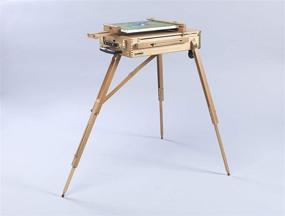 img 1 attached to 🎨 Martin Universal Design Rolling Rivera French Sketch Box Easel, Wood, Natural Finish - 1 Piece