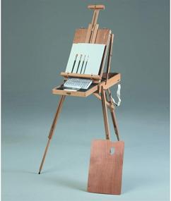 img 3 attached to 🎨 Martin Universal Design Rolling Rivera French Sketch Box Easel, Wood, Natural Finish - 1 Piece