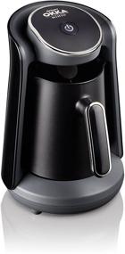 img 4 attached to ☕ Arzum Okka OK004-K Okka Minio Turkish/Greek Coffee Machine: Compact and Elegant in Black/Silver