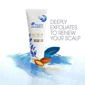 img 1 attached to 💆 Head and Shoulders Supreme Exfoliating Scalp Scrub Treatment: Argan Oil & Vitamin E, 3.3 Fl Oz - Revitalizing Hair Cleanser for Healthy Scalp