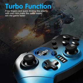 img 1 attached to 🎮 SHANGCAI Wireless Pro Controller for Nintendo Switch - Motion Control, Turbo, Dual Vibration - Gradient Color