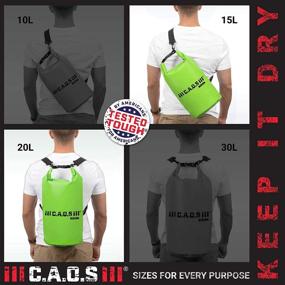 img 2 attached to Aquashield CAOS: Ultimate Waterproof Dry Bag with Straps - PVC, Kayak Float Bag for Storage - Camp and Travel with Confidence