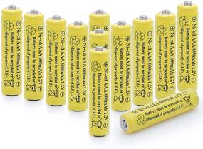 img 4 attached to QBLPOWER 1.2V AAA NiCd 600mAh Перезаряжаемые аккумуляторы 🔋 для солнечных светильников садовых ламп (12 штук AAA)