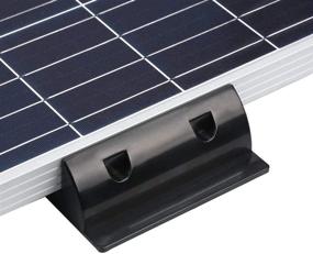 img 1 attached to 🔆 HQST ABS Plastic Corner Bracket Solar Panel Roof Mount for RV, Boats, Motorhomes, and Buses - No Drill Installation Option