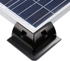 img 2 attached to 🔆 HQST ABS Plastic Corner Bracket Solar Panel Roof Mount for RV, Boats, Motorhomes, and Buses - No Drill Installation Option