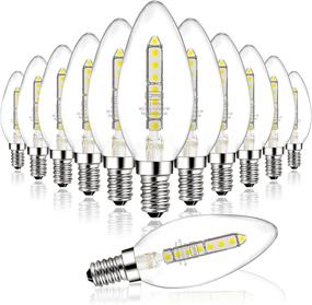 img 4 attached to 💡 CP3 Candelabra Equivalent Non Dimmable Chandelier: Illuminate Your Space Beautifully