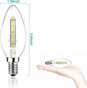 img 3 attached to 💡 CP3 Candelabra Equivalent Non Dimmable Chandelier: Illuminate Your Space Beautifully