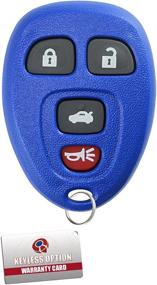 img 2 attached to 🔑 Бесключевая синяя замена брелока Keyless Entry Remote Control Car Key Fob для 15252034