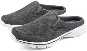 img 3 attached to 👟 Premium MizHome Sneaker Lightweight Breathable Slippers: Stylish Men's Shoes in Comfortable Mules & Clogs