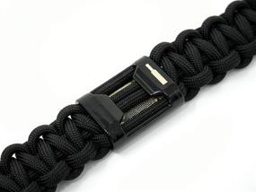 img 1 attached to 💰 RattlerStrap Paracord Money Stash Bracelet with Adjustable Shackle and Built-in Bottle Opener