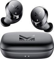 🎧 multited tx wireless earbuds headphones bluetooth 5.0 - waterproof ipx7, 100 hours playtime, hi-fi sound, built-in mic - ideal for running and gym workouts logo