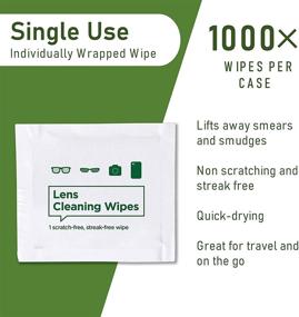 img 3 attached to 🧼 Handyclean Pre-Moistened Lens and Glass Cleaning Wipes - 1600 Count, Quick-Drying, Streak-Free, Disposable and TSA Friendly