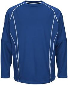 img 1 attached to Majestic Fleece Practice Pullover Royal Men's Clothing