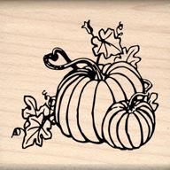 🎃 seasonal delight: stamps by impression pumpkins autumn, fall, halloween rubber stamp logo