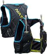 🏃 nathan pinnacle 4l hydration pack/running vest - stay hydrated on your runs with twin 20 oz soft flasks. perfect for running, hiking & more! men/women/unisex логотип