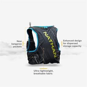 img 1 attached to 🏃 Nathan Pinnacle 4L Hydration Pack/Running Vest - Stay Hydrated on Your Runs with Twin 20 oz Soft Flasks. Perfect for Running, Hiking & More! Men/Women/Unisex