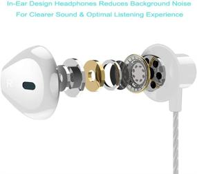 img 3 attached to Headphones Earphones Microphone Isolation Compatible Headphones