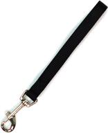 🐶 blue-9 dog training leash - 9 inch tab lead for obedience, recall, and agility training - made in the usa - black logo