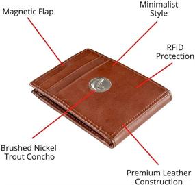 img 3 attached to 👜 Webers Leathers Caramel Pocket Wallet: Sleek and Stylish Storage Solution for Your Essentials