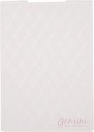 🔷 gemini 5" x 7" 3d embossing folders in studded leather with transparent design logo