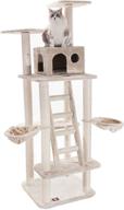 72 inch beige casita cat furniture condo house scratcher multi level pet activity tree by majestic pet products logo