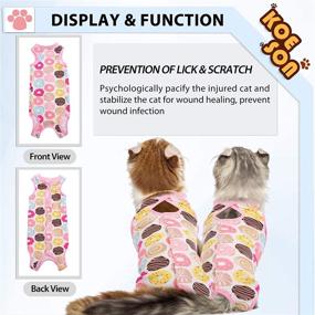 img 2 attached to 🐾 KOESON Cat Surgical Recovery Suit: Breathable Pet Shirt for Abdominal Wounds & Skin Diseases - Anti-Licking, E-Collar Alternative for Cats & Dogs