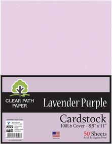 img 3 attached to Lavender Purple Cardstock - 8.5x11 Inch - Heavyweight Cover - 50 Sheets - Clear Path Paper