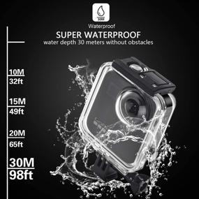 img 1 attached to 📷 GoPro Max Action Camera Waterproof Housing Case: Ultimate Underwater Diving Protection (30M) with Bracket Accessories