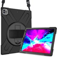 procase ipad pro 12.9 case 2020 2018 - rugged heavy duty shockproof cover with kickstand logo