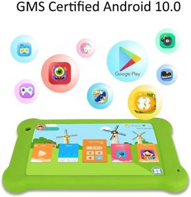 img 3 attached to 📱 Детский планшет высокой производительности: 7-дюймовый 1200x1920 IPS, 2 ГБ ОЗУ, 32 ГБ ПЗУ, планшеты на базе Android с защитным чехлом для детей