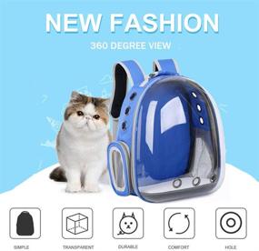 img 3 attached to 🎒 Airline-Approved Transparent Bubble Backpack for Hiking and Outdoor Use - Pet Cat/Dog Carrier Travel Bag